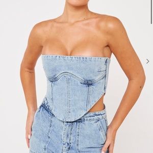 Luxe To Kill Blue Denim Corset